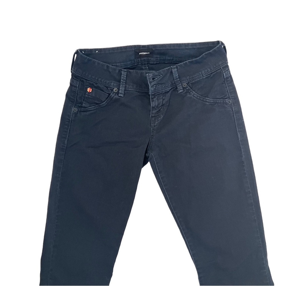 Hudson Beth Dark Blue Wash Baby Bootcut Flared Jean Jeans 26 S - Picture 4 of 13